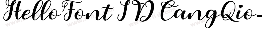 HelloFont ID CangQio字体转换